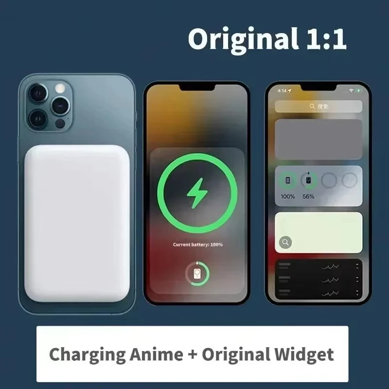 500000Mah Wireless Magnetic Power Bank Charger Fast Charging External Spare Battery for Apple Iphone Android for Magsafes