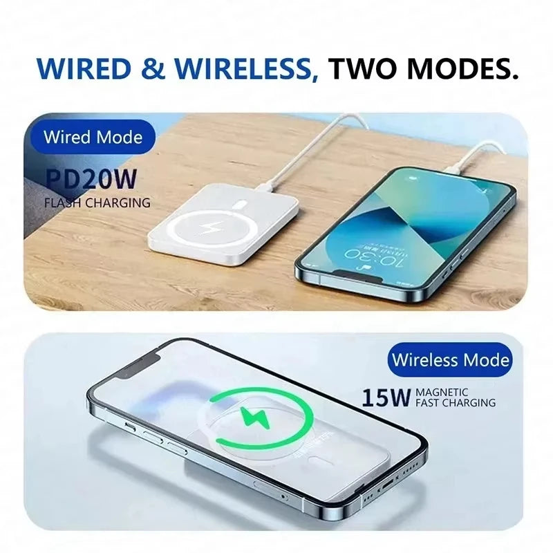 500000Mah Wireless Magnetic Power Bank Charger Fast Charging External Spare Battery for Apple Iphone Android for Magsafes