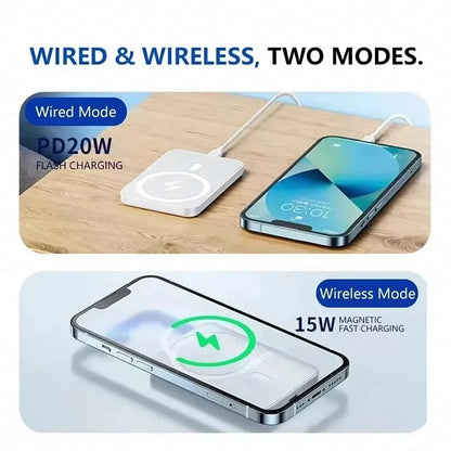 500000Mah Wireless Magnetic Power Bank Charger Fast Charging External Spare Battery for Apple Iphone Android for Magsafes