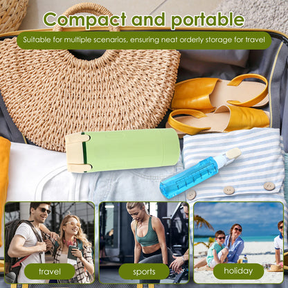 4 in 1 Travel Dispenser Bottle Plastic Toiletry Container Bottle Portable Leak Proof Travel Bottles for Shampoo and Conditioner