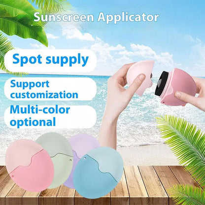 1PCS Suncream Applicator Silicone Lotion Applicator Refillable Roll On Sponge Applicator for Kids Adult Empty Refillable Bottles