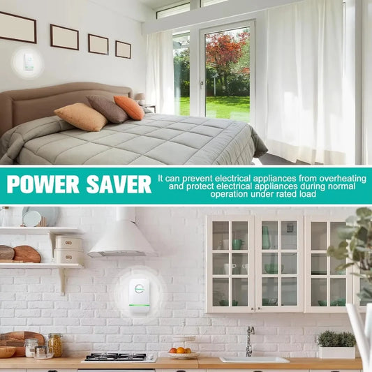 Energy Saving Device Household Power Saver Plug in Reduces Energy Costs Stabilize Voltage and Protect Circuit