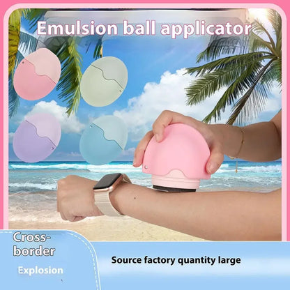 1PCS Suncream Applicator Silicone Lotion Applicator Refillable Roll On Sponge Applicator for Kids Adult Empty Refillable Bottles