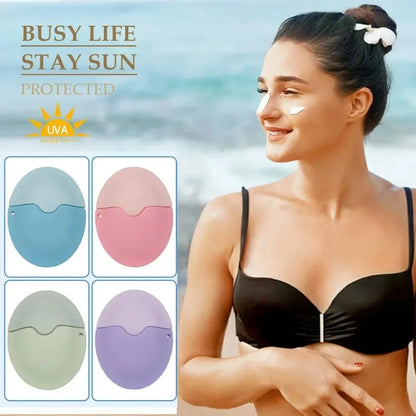 1PCS Suncream Applicator Silicone Lotion Applicator Refillable Roll On Sponge Applicator for Kids Adult Empty Refillable Bottles
