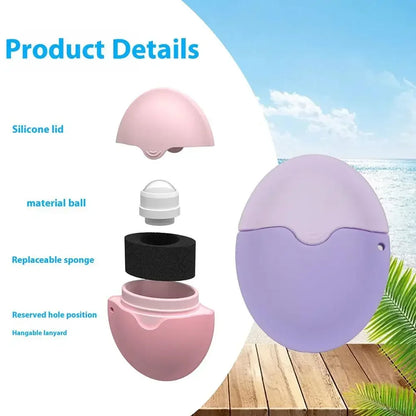 1PCS Suncream Applicator Silicone Lotion Applicator Refillable Roll On Sponge Applicator for Kids Adult Empty Refillable Bottles